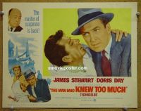 #2021 MAN WHO KNEW TOO MUCH  lobby card #2 R63 Stewart