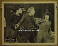 #2028 MAN'S SIZE lobby card '23 William Russell