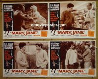 #1177 MARYJANE 4 lobby cards '68 marijuana, drugs!