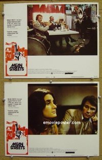 #1305 MEAN STREETS 2 lobby cards '73 Keitel, Scorsese