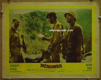 #2039 MEN IN WAR lobby card #8 '57 Robert Ryan, Ray