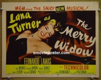 #9277 MERRY WIDOW Title Lobby Card '52 Lana Turner