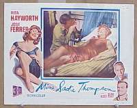 #2048 MISS SADIE THOMPSON lobby card '53 3D Hayworth