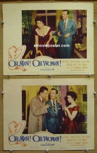 #8274 OH MEN OH WOMEN 2 LCs '57 David Niven 