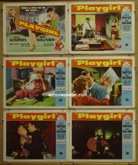 #5337 PLAYGIRL 6 LCs '54 Shelley Winters 