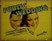 #4067 PUBLIC WEDDING TC '37 Jane Wyman 