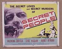 #220 THE SECRET PEOPLE TC '52 1st Hepburn 