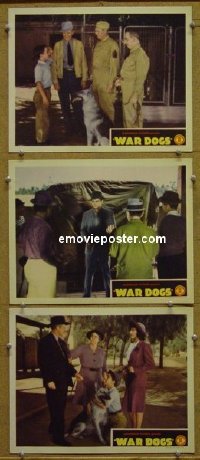 #5994 WAR DOGS 3 LCs '42 German shepherds! 