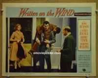 #2525 WRITTEN ON THE WIND lobby card #4 '56 Hudson