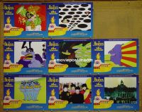 #1114 YELLOW SUBMARINE 8 lobby cards R90s The Beatles!