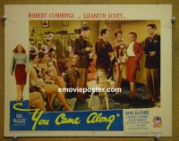 #2532 YOU CAME ALONG lobby card #7 '45 Liz Scott debut