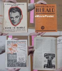 #029 MOTION PICTURE HERALD mag '33 Cagney 