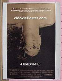 #051 ALTERED STATES 30x40 '80 William Hurt 