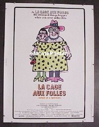 #219 LA CAGE AUX FOLLES 30x40 '79 Tognazzi 