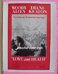 #213 LOVE AND DEATH C-30x40 '75 Allen, Keaton 