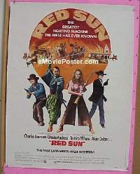 #090 RED SUN 30x40 '72 Bronson, Mifune 