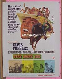 #051 STAY AWAY, JOE 30x40 '68 Elvis Presley 