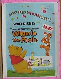 #235 MANY ADVENTURES OF WINNIE POOH 30x40 '77 