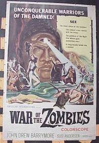 #003 WAR OF THE ZOMBIES 40x60 '65 AIP 