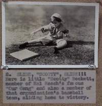 #010 SCOTTY BECKETT SLIDING TO A BASE 5x7 