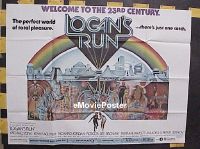 #182 LOGAN'S RUN subway poster '76 York 