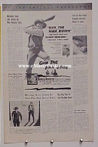 GUN THE MAN DOWN pressbook