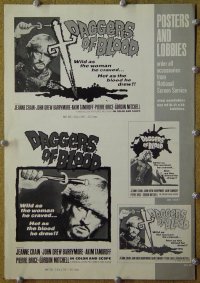 #5630 DAGGERS OF BLOOD pb '62 Jeanne Crain