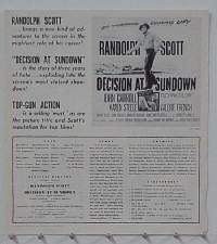 DECISION AT SUNDOWN pressbook