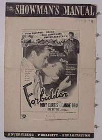 FORBIDDEN ('54/I) pressbook