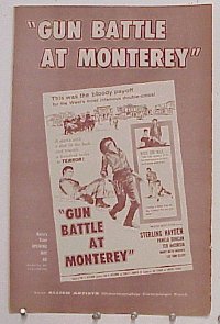 GUN BATTLE AT MONTEREY pressbook