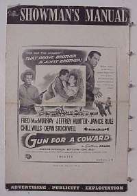 GUN FOR A COWARD pressbook