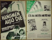 #324 HANGMEN ALSO DIE pb R47 Fritz Lang 