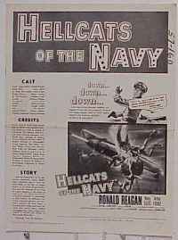 HELLCATS OF THE NAVY pressbook