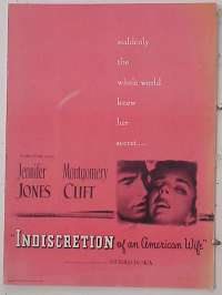 INDISCRETION OF AN AMERICAN WIFE pressbook
