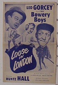 #177 LOOSE IN LONDON pb '53 Bowery Boys 