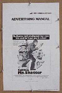 #463 CALL HIM MR SHATTER pressbook & supp '75 