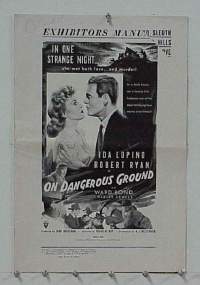 #179 ON DANGEROUS GROUND pb '51 Nicholas Ray 