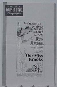 OUR MISS BROOKS pressbook