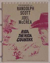 RIDE THE HIGH COUNTRY pressbook