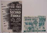 SECOND FIDDLE ('39) pressbook