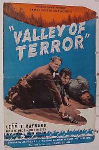 VALLEY OF TERROR pressbook