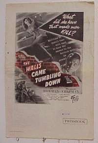 WALLS CAME TUMBLING DOWN pressbook