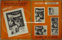 #1441 WETBACKS pressbook '56 Lloyd Bridges 