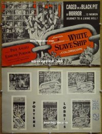 #1442 WHITE SLAVE SHIP pb '62 caged women! 