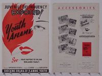 #1446 YOUTH AFLAME pressbook '45 bad teens! 