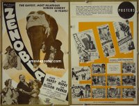 #1447 ZENOBIA pressbook R40s Oliver Hardy 