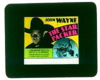 #099 STAR PACKER glass slide '34 Wayne image! 