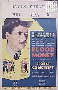 BLOOD MONEY ('33) WC