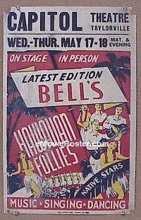 #017 BELL'S HAWAIIAN FOLLIES WC '30s 