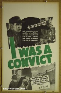 #1531 I WAS A CONVICT WC '39 Barton MacLane 